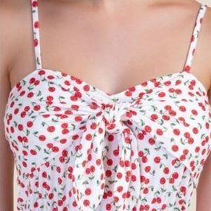 Jun and Ivy Cherry strap romper